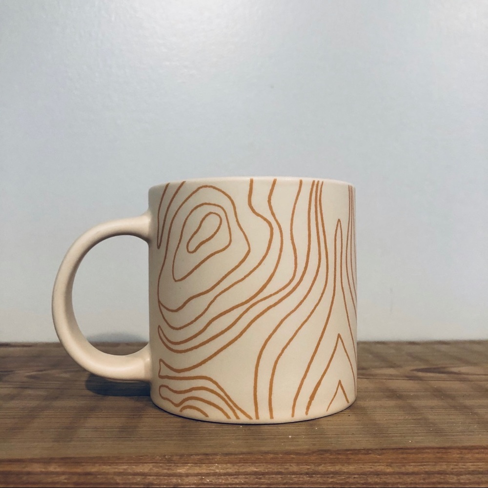 Whitney Kerney Wood Grain Abstract Boho Coffee Mug